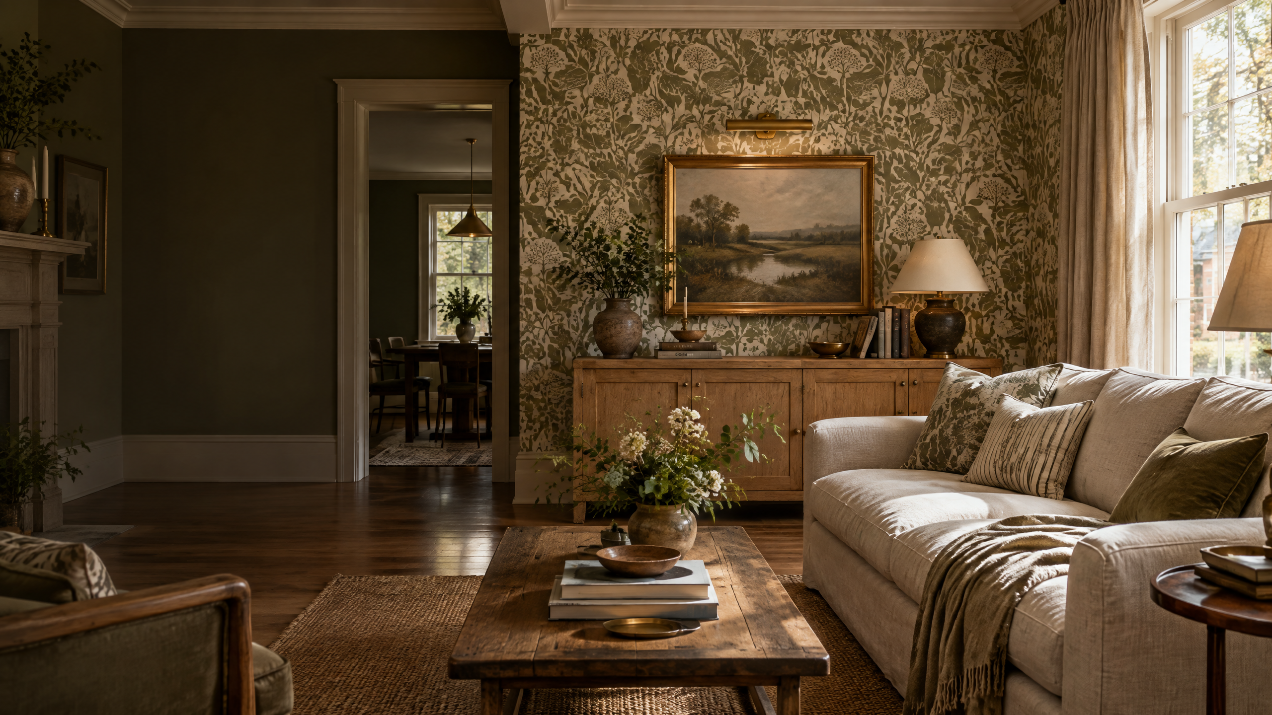 Platinum interior featuring professionally installed luxury wallpaper by Niagara Detail